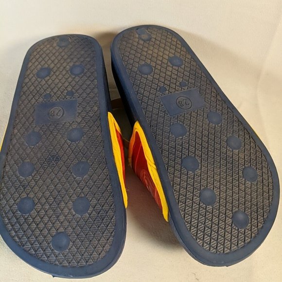 2023 Paw Patrol Sandals Youth Boys 11 Slides Slip-On Slingback Strap Blue Red - Picture 6 of 8